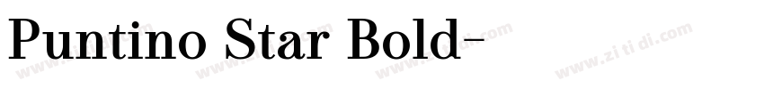 Puntino Star Bold字体转换